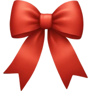 Red bow sticker