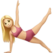 yoga girl blone sticker