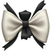 Black bow sticker