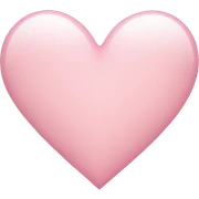 Light pink heart sticker
