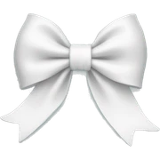 White bow sticker