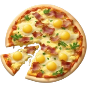 Breakfast pizza sticker