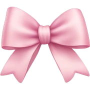 light pink ribbon bow sticker