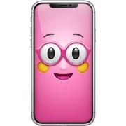 iPhone pink sticker