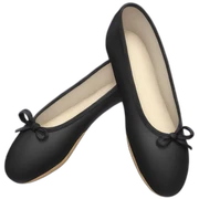 black ballet shoes sticker