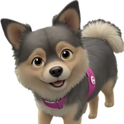 dog gazing at viewer sticker