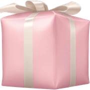 light pink package sticker
