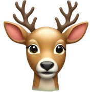 Christmas deer sticker