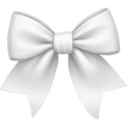 white bows sticker