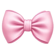  baby pink bow sticker
