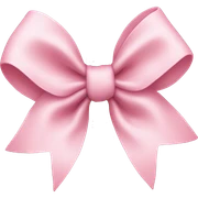 light pink bow  sticker