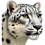 snow leopard  sticker