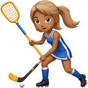 field hockey girl  sticker