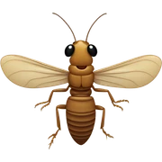 Termite with mouth open sticker