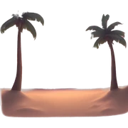 Beach sunset sticker