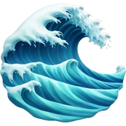 Ocean wave sticker