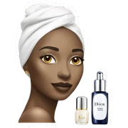 Dior white and gold skin care  sticker