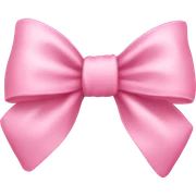 baby pink bow sticker