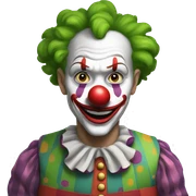 Clown sticker