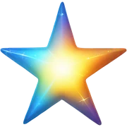 sparkling little star sticker