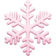 pastel pink snowflake  sticker