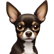 Dark brown Chihuahua  sticker