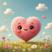 cute heart, no background sticker