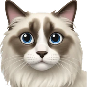 ragdoll cat sticker