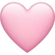 Light pink heart sticker