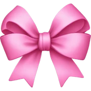 Pink bow sticker