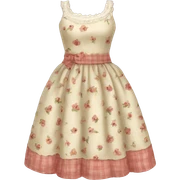 Cottagecore dress sticker
