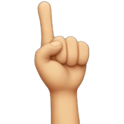 Long middle finger sticker