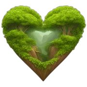 Nature heart sticker