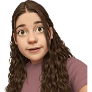 smiling girl with long hair sticker
