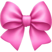 pink bow sticker