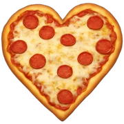 pizza heart sticker