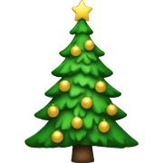 Christmas tree sticker