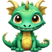 Cute dragon sticker
