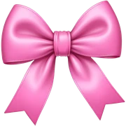 Pink bow sticker