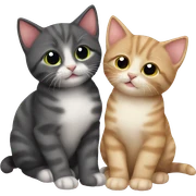 Cute Kitten best friends sticker