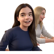 girls enjoying cozy moments sticker