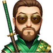 Emerald Samurai sticker