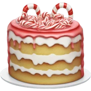 Candy cane cake sticker