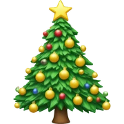 Tacky Christmas tree sticker