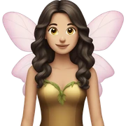 Brunette fairy sticker