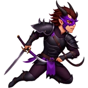 Demon-Horned Warrior sticker