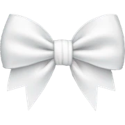 White bow sticker
