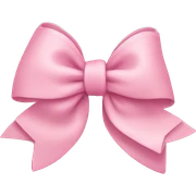 light pink bow on light pink bow sticker