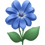 Blue bloom sticker