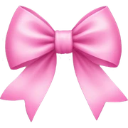 pink bow sticker